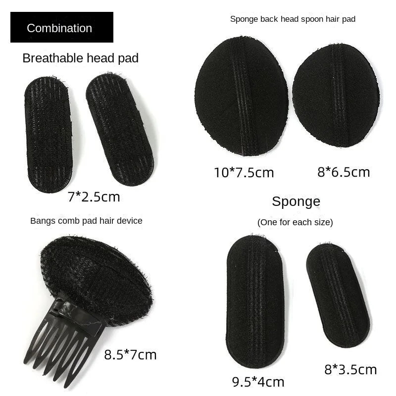 Haarkissen unsichtbar flauschig Puff Haarpad Schwamm Clip Dutt Bump It Up Volumen Haaransatz Damen Mädchen Styling Zubehör