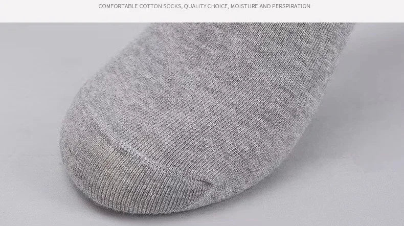 20 Stück/Los Herren Socken aus reiner Baumwolle Übergröße Einfarbig Freizeit Business Lange Socken Atmungsaktive Weiche Herrensocken EU39-48