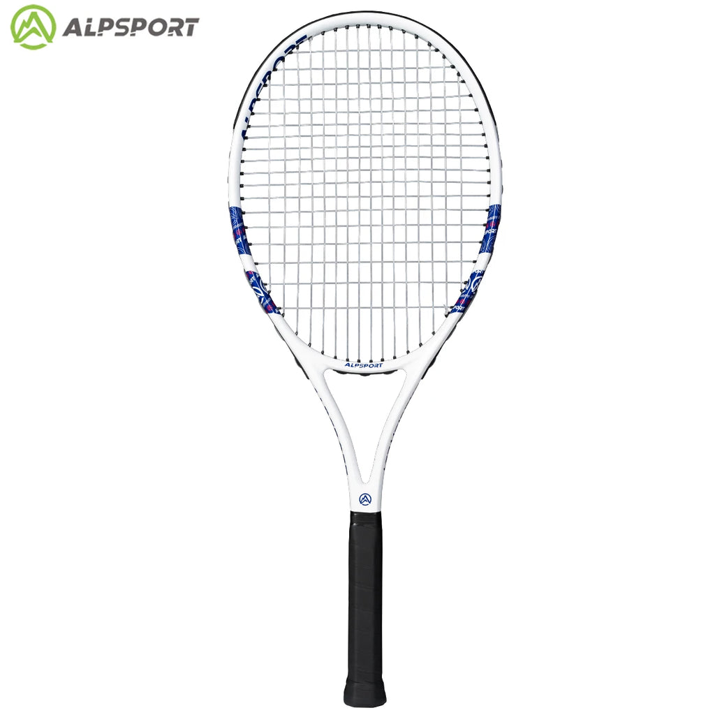 ALPSPORT Carbonfaser Tennisschläger T800 18K – Profi-Qualität mit Tasche & Band, leichter Trainingsschläger für Erwachsene, Herren & Damen