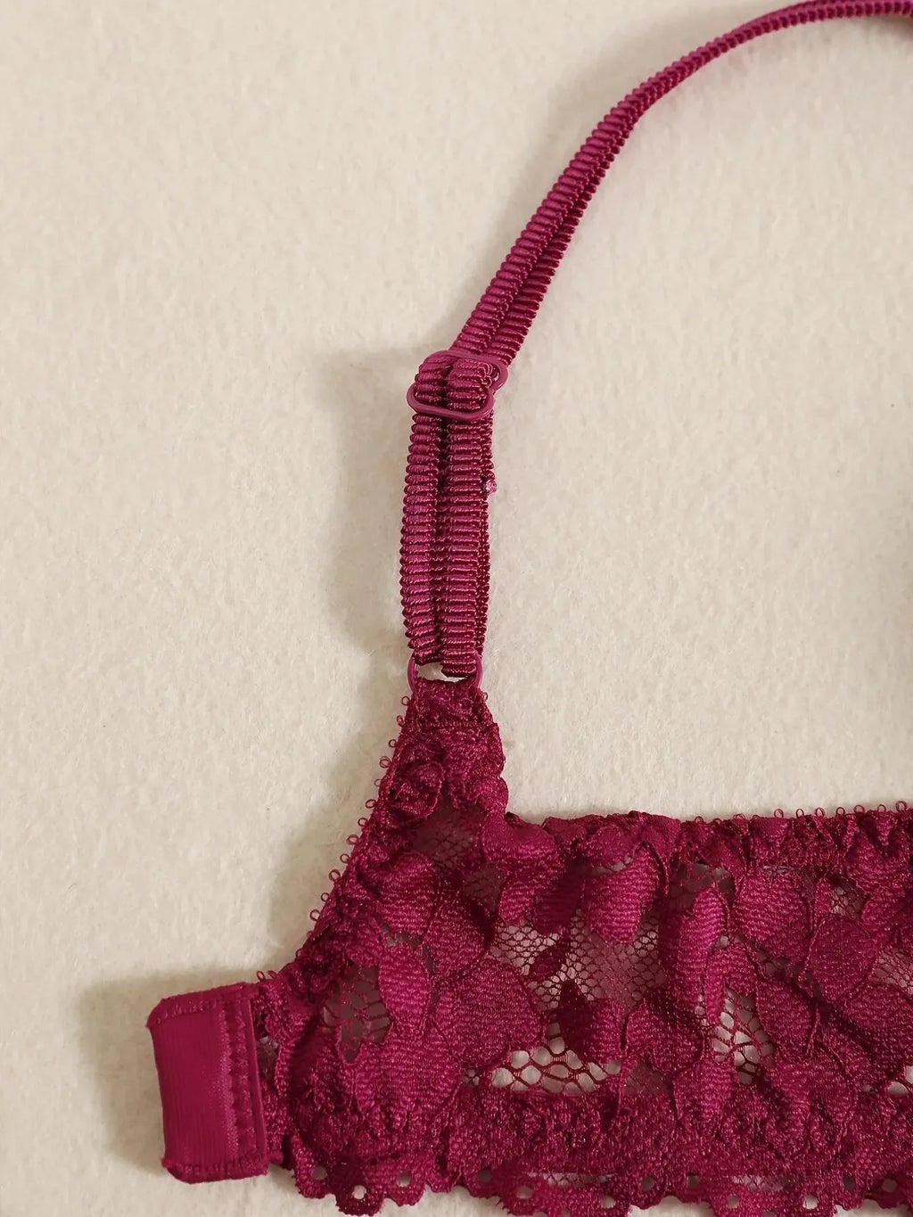 1 Set Elegantes Dessous-Set aus Spitze mit Stickerei und atmungsaktivem Stoff: Push-Up-BH, transparenter Schlüpfer mit tiefem Bund – das ultimative Valentinstagsgeschenk