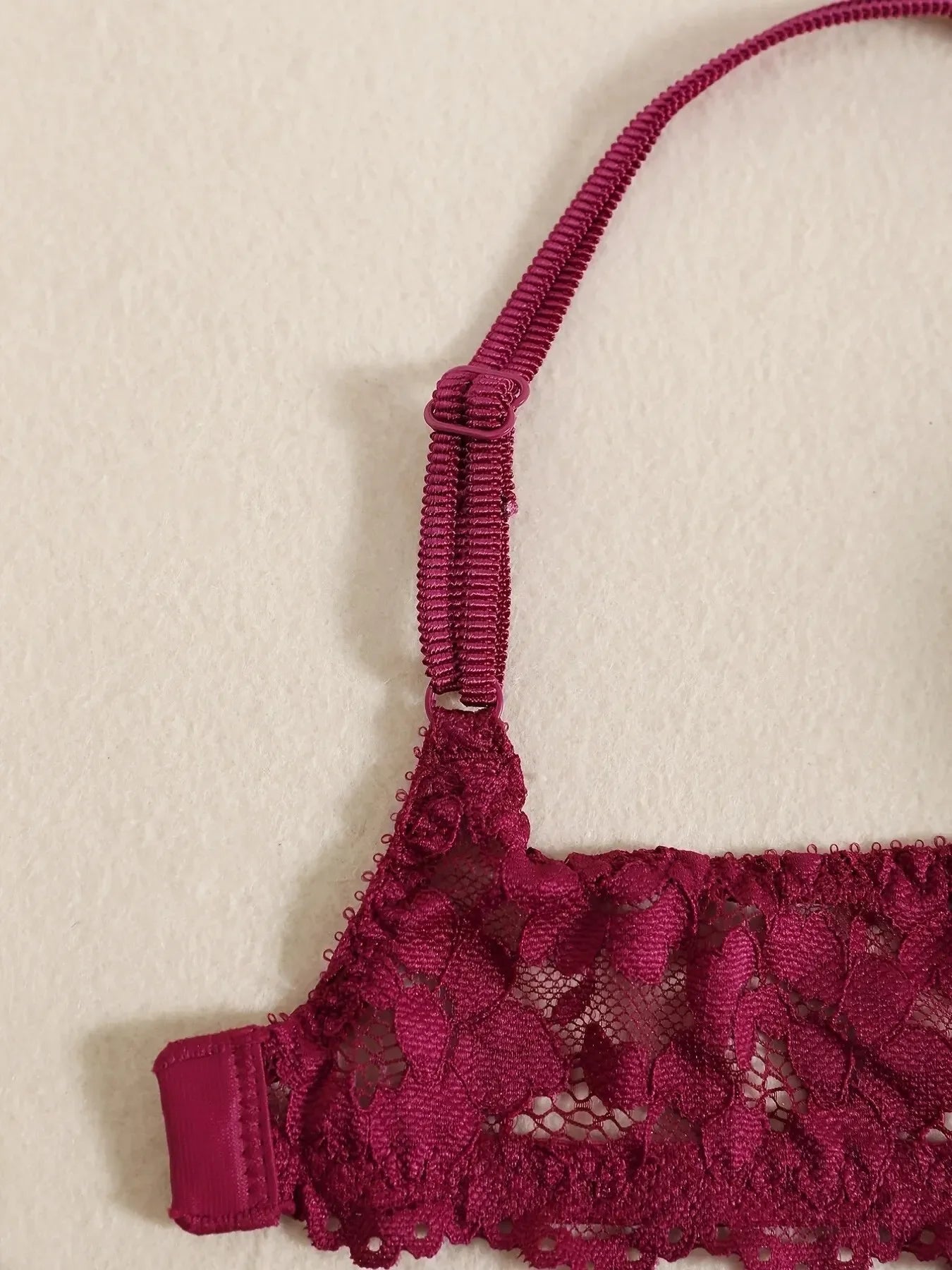 1 Set Elegantes Dessous-Set aus Spitze mit Stickerei und atmungsaktivem Stoff: Push-Up-BH, transparenter Schlüpfer mit tiefem Bund – das ultimative Valentinstagsgeschenk