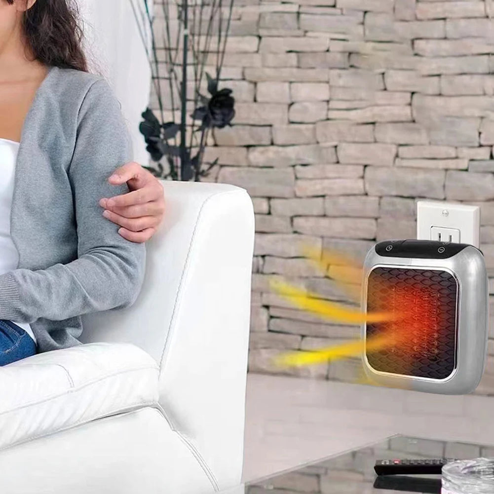 EU-Stecker Heizung Mini Elektrische Heizung Wärmer Wandmontierte PTC Keramik Heizlüfter Tragbarer Heizlüfter für Zuhause Büro Schlafzimmer