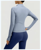 Yoga Set 3-teilig, Gym Kleidung, Sportbekleidung, Yoga Anzüge für Damen, Langarm Crop Top, Fitness Set, Trainingsanzüge, Sport-BH, Gym Leggings
