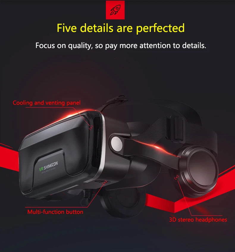 VR Brille 3D Virtual Reality Headset Geräte Helm Linsen Goggles Smart Für Smartphones Handy Mobil Spiel Viar Viewer Set