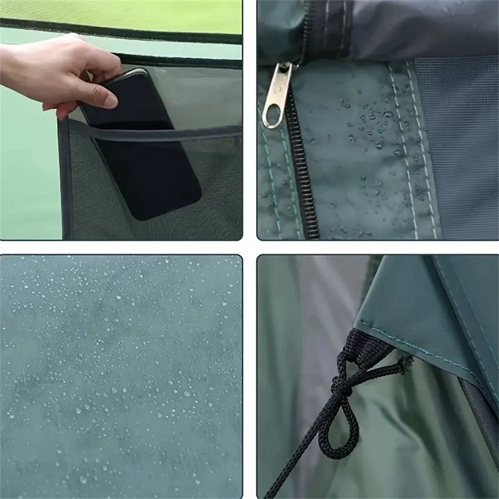 5-8 Personen Schnellaufbau-Wurfzelt wasserdichtes Campingbootzelt Outdoor-Zelt vollautomatisch Pop-Up