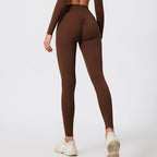 Neue Sommer High Waist Sport Leggings Damen Stretch Gymnastikhose Damen Lauf-Workout-Leggings Weibliche weiche Strumpfhose Push Up Yoga Hose