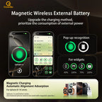 QI 2.1 Magnetische Powerbank Kabelloses Schnellladen Tragbarer externer Ersatzakku für iPhone 12-17 Pro Watch Airpods 5000/10000mAh
