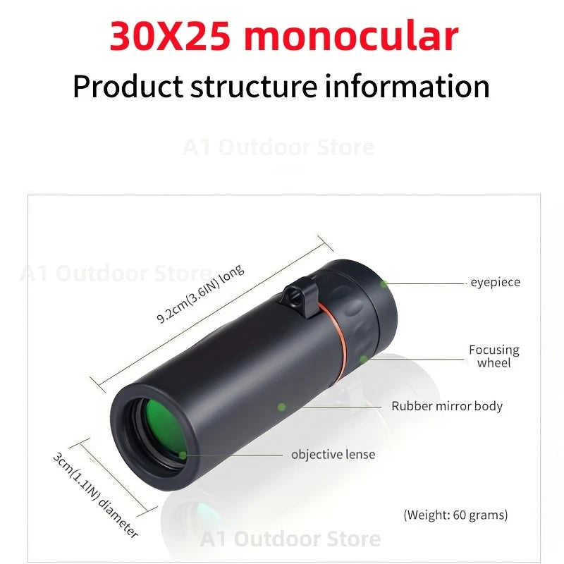 Leistungsstarkes Fern Fernglas Monokular Teleskop Faltbar Tragbar BAK4 FMC Optik Jumelles für Outdoor Camping Jagd Konzert