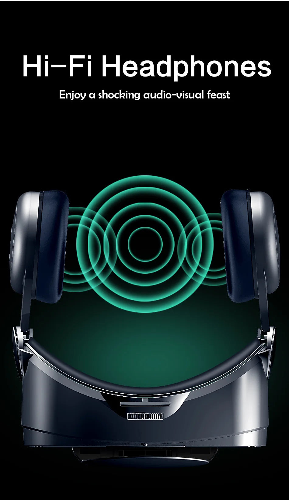 Virtual Reality 3D VR Headset Smart Glasses Helm für Smartphones Handy Mobile 7 Zoll Linsen Fernglas Brille Geräte