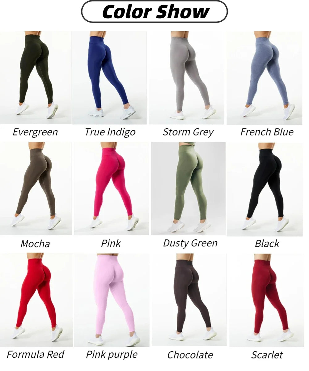 Amplify Mühelose Leggings für Damen, Push-Up-Booty-Leggings, Scrunch Butt, Stretch-Workout-Gym-Tights, Fitness, nahtlose Yogahosen
