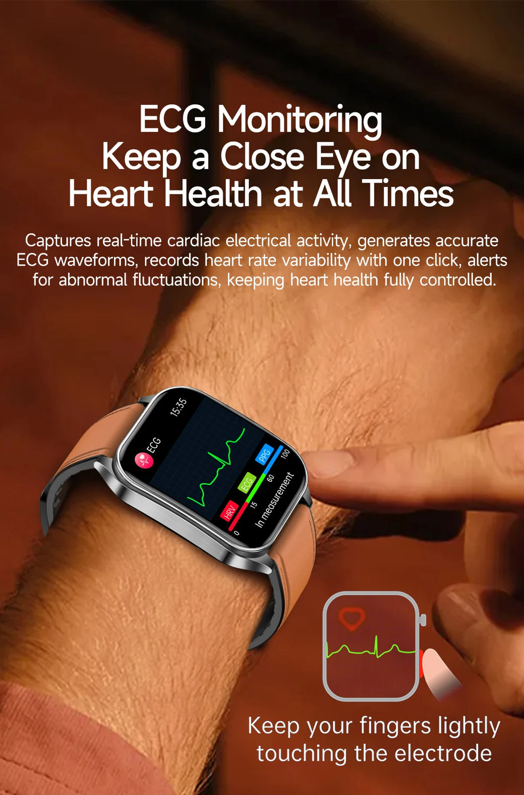 2026 Neue Gesundheits-Smartwatch Lasertherapie Reduziert Drei Hochs Blutsauerstoff Blutdruck Harnsäure Blutfette EKG-Smartwatch Für Herren
