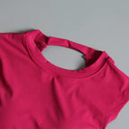 Sexy rückenfreie Sportweste Damen mit fixiertem Brustpolster Eng anliegend Schnell trocknend Schmale Passform Yoga Top Atmungsaktives Fitness-Shirt
