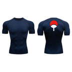 Grafische Kompressionsshirts für Herren, athletisch, schnell trocknend, Rash Guard, dehnbar, Baselayer, Unterhemden, Fitnessstudio, Workout, Lauf-T-Shirt-Oberteile