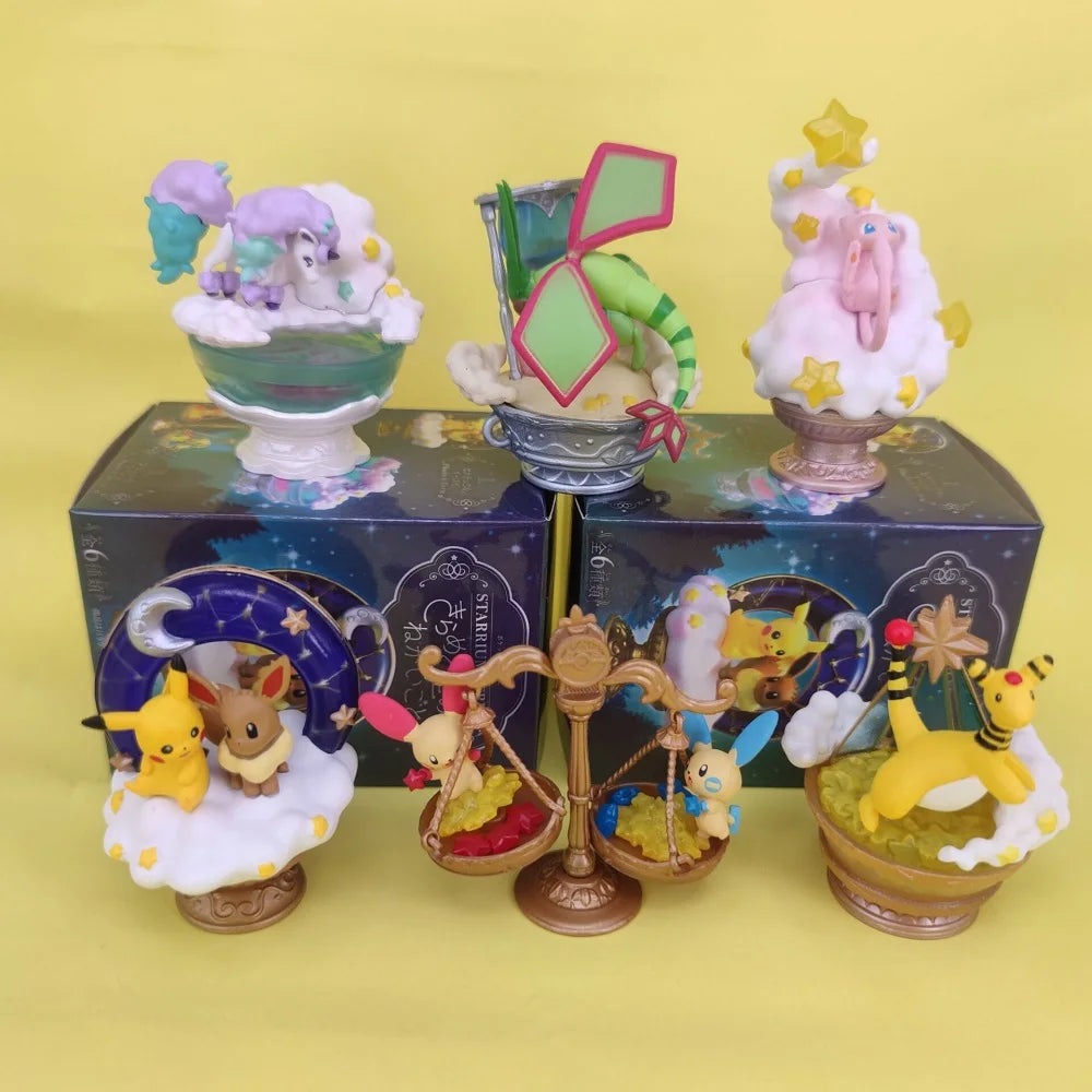Pokémon Sternenhimmel Pikachu Überraschungsbox Evoli Blindbox Anime Figuren Relaxo Überraschungsgeschenk Sammlungen Spielzeug