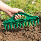 Handsaatgutbohrer 12-Loch, schnelles Säen, Samen-im-Boden-Graber und Bodenabstandshalter, Pflanzhilfen für effizientes Gärtnern, Gartensägerät