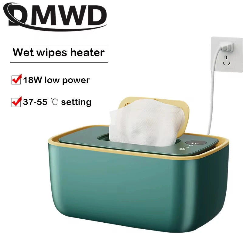 DMWD Elektrischer Baby Feuchttuchspender Papiertuchbehälter Servietten-Heiz-Aufbewahrungsbox Wärmer Temperaturregelung Thermostat Feuchttuch-Heizgerät Hauptbild