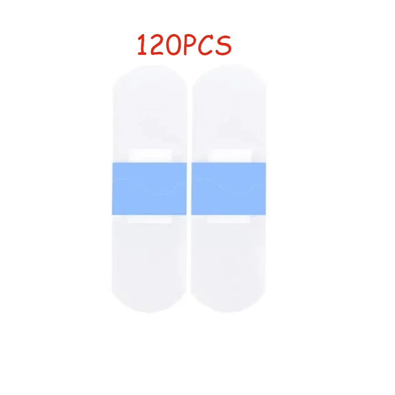 120 Stück wasserdichtes Pflaster, transparent, unsichtbar, blutstillend, atmungsaktiv, Scheuerschutz-Pflaster