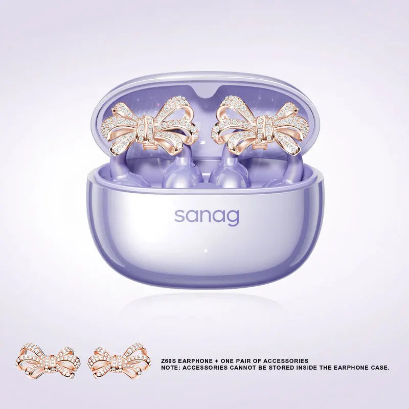 Sanag Z60S Ohrclip-Kopfhörer OWS HiFi-Sound Open-Ear-Ohrhörer Audífonos Bluetooth Kabellose Kopfhörer Flash-Sale Headset