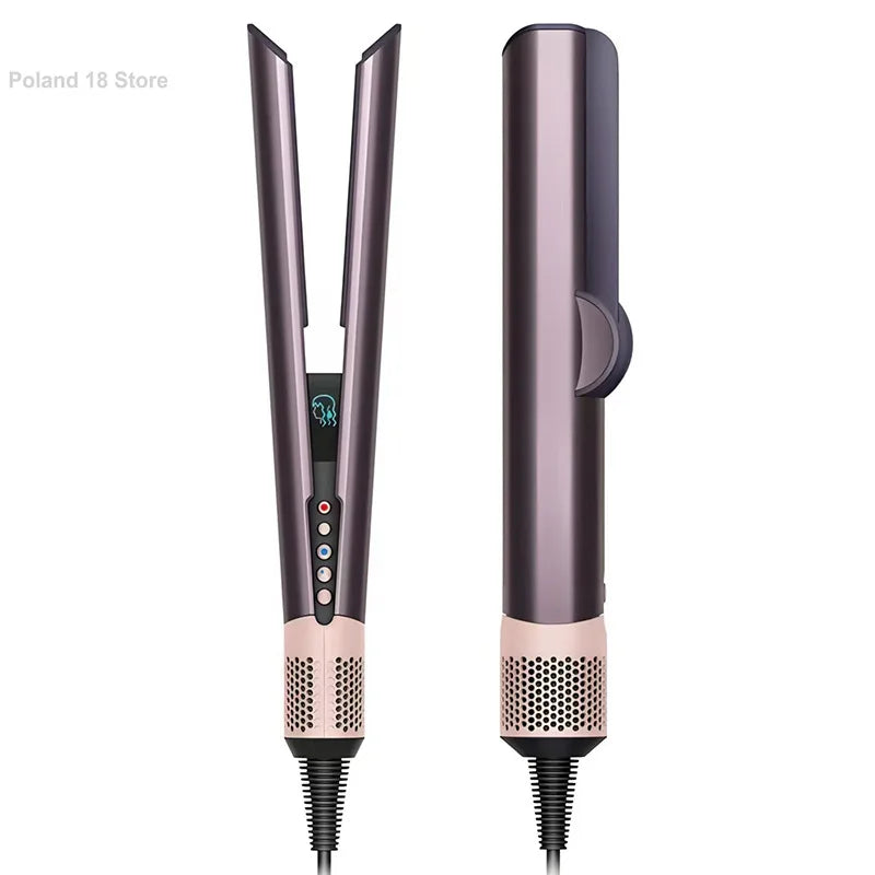 Professioneller 2-in-1 Warmluft-Glätteisen-Haartrockner mit negativen Ionen für glattes, frizzfreies Haar-Styling-Tool