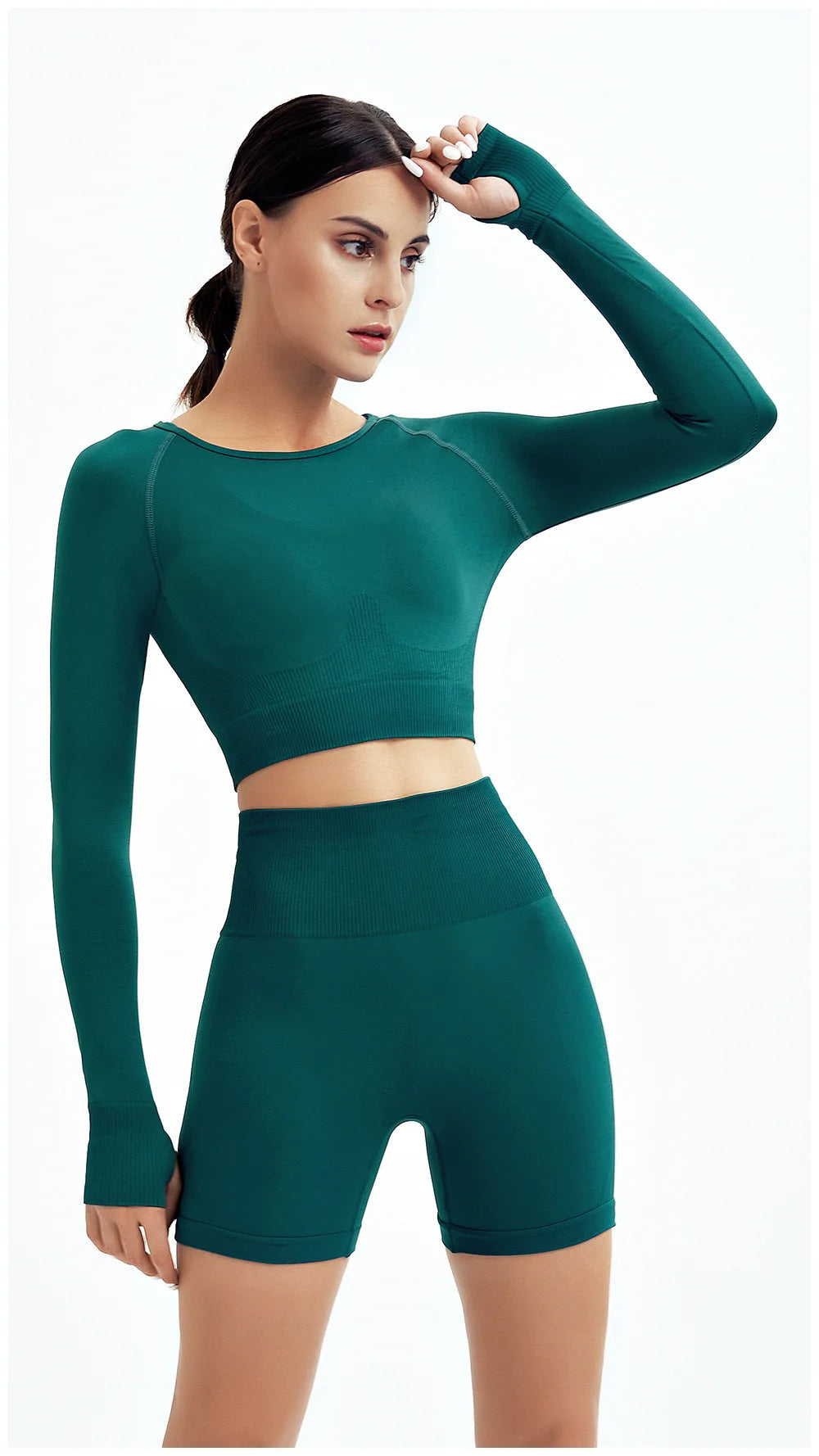 WAREBALL 2/3/4-teiliges Nahtloses Yoga-Set Sportkleidung Yoga-Anzüge für Frauen Fitness-Set Trainingsanzüge Sport-BH Gym Leggings