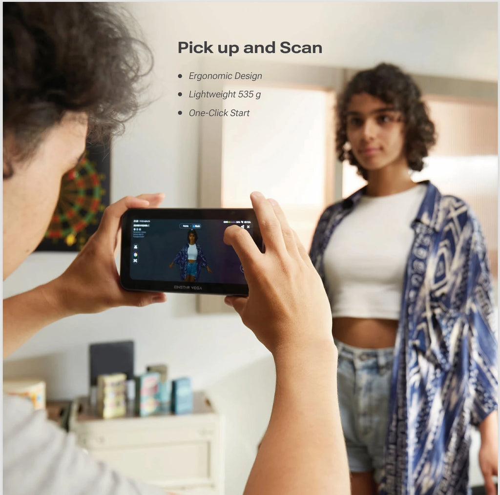 (Send Free 500 6-10nm Markers）Shining Einstar Vega 3D Scanner High-Precision 3D Fast ersatile Outdoor-Ready 3D Scanner