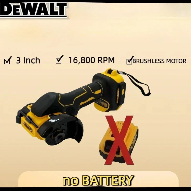 DEWALT 3 Zoll Winkelschleifer Akku Mini Poliermaschine Multifunktionale elektrische Schneidemaschine Elektrowerkzeug