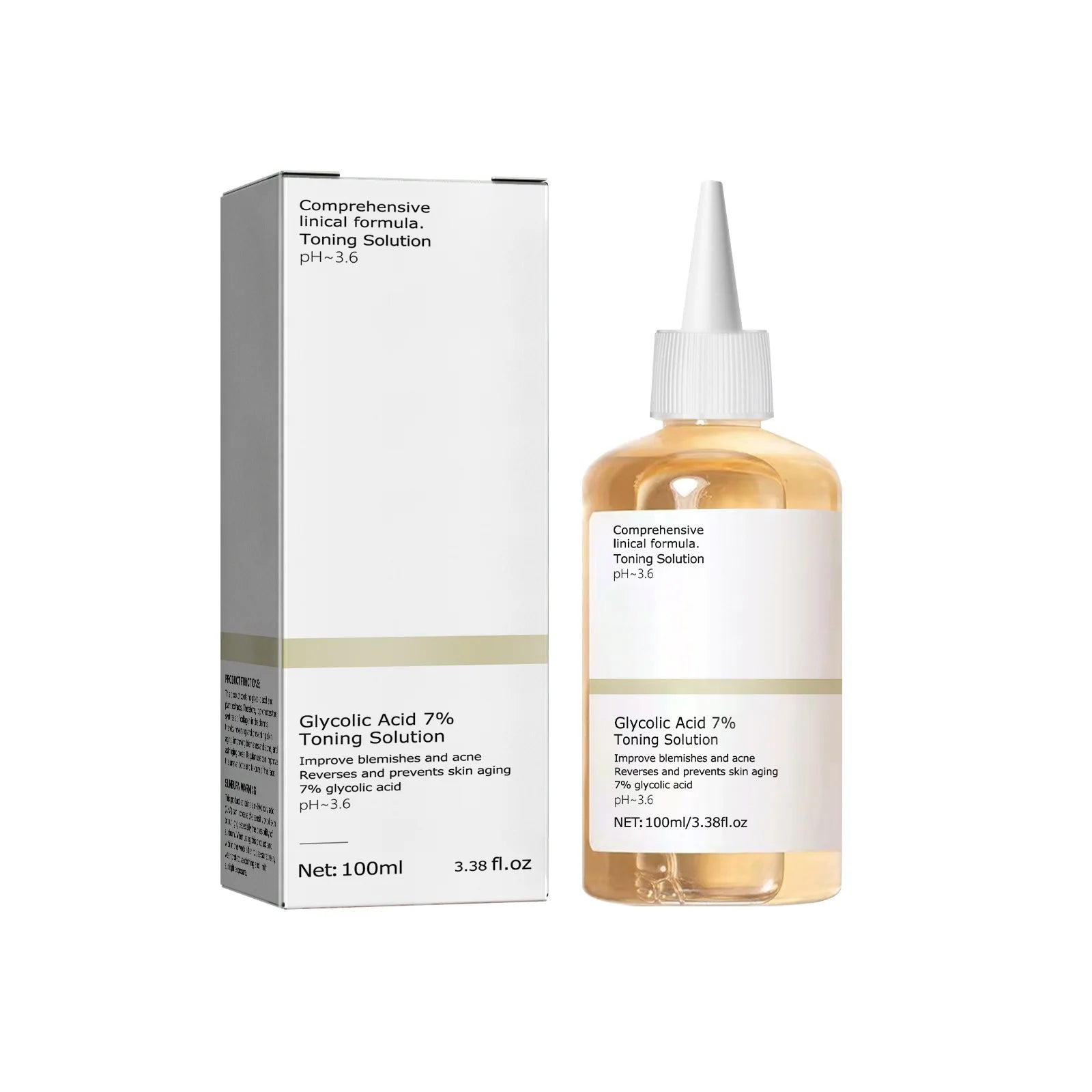 100ml Glykolsäure 7% Tonisierungslösung zur Entfernung von Akne und Feuchtigkeit spendende Lotion zur Hautverjüngung Hauptbild