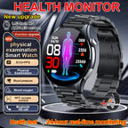 2026 Neue Smartwatch NFC EKG+PPG Blutsauerstoff Harnsäure Blutdruck Saphir Smartwatch Herren für Android iOS Smartwatch Herren