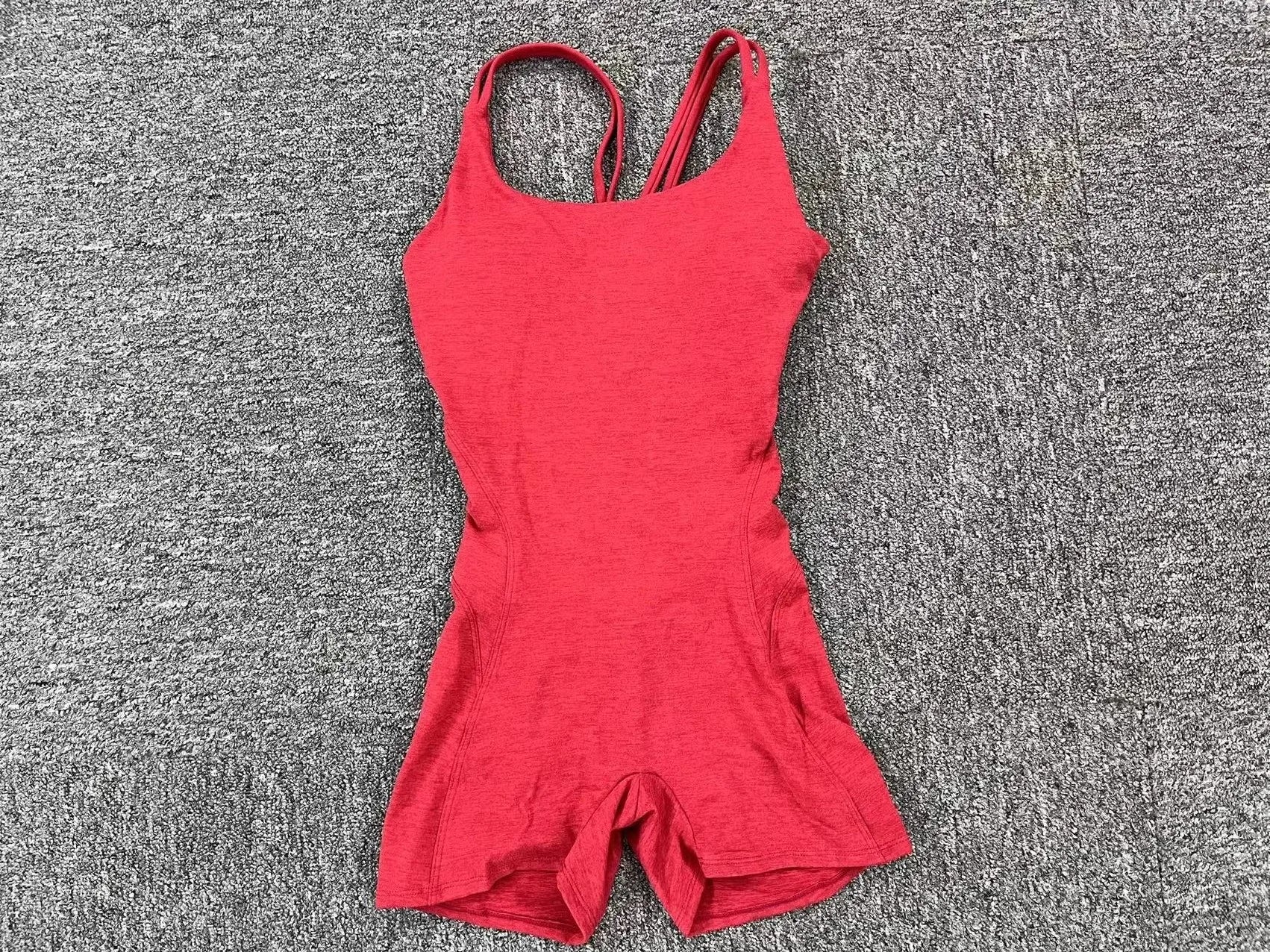 Gepolsterter Activewear Gym Yoga Bodysuit Damen Fitness Kleidung Damen Workout Weibliche Sportoutfit Anzüge Trainings Jumpsuit