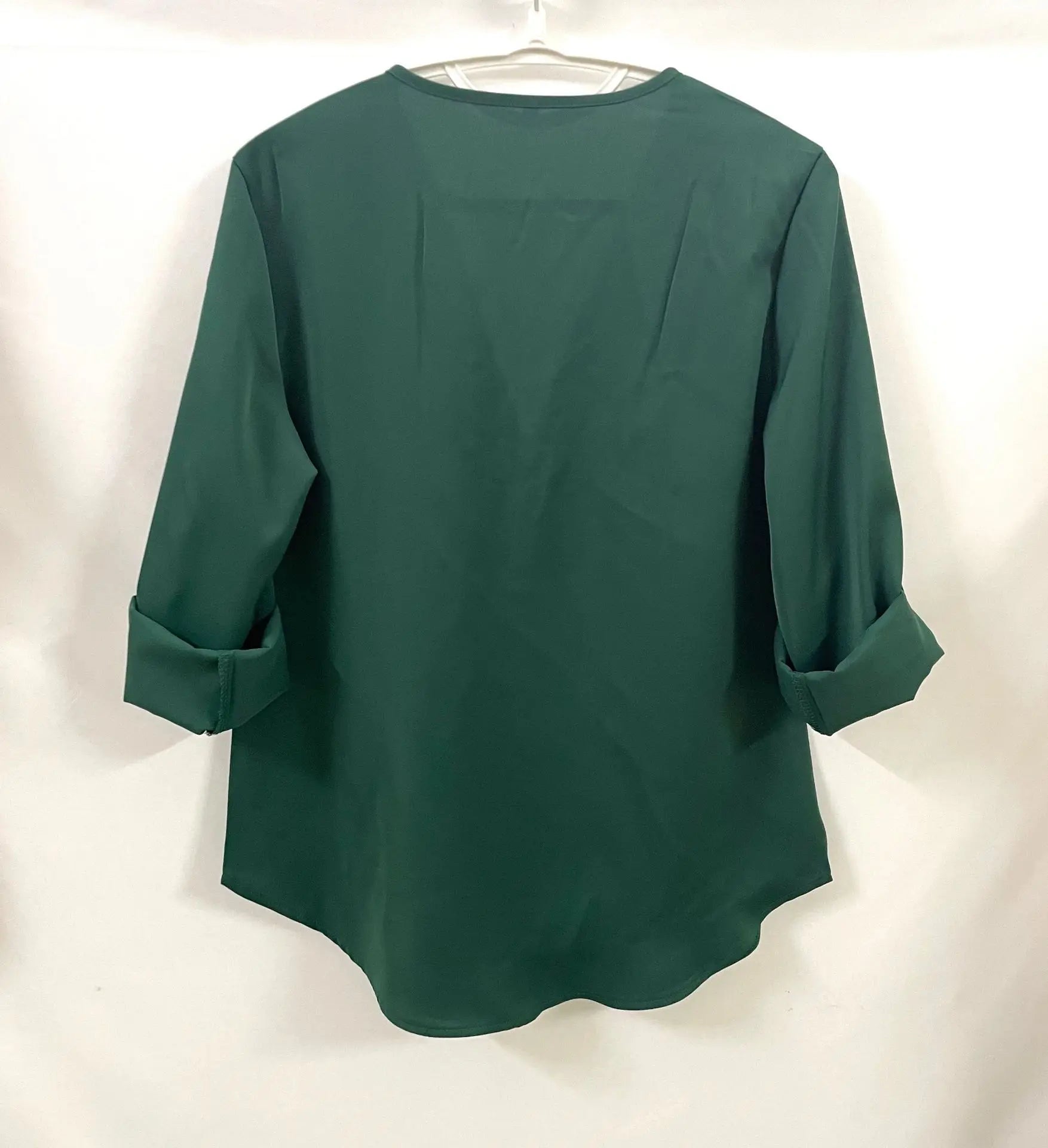 2024 Qualität Heißer Verkauf Plus Size Tiefer V-Ausschnitt Damenbluse Chiffon Coole lockere Hemd Mode Freizeit Damen Tops Sexy Reißverschluss Pullover