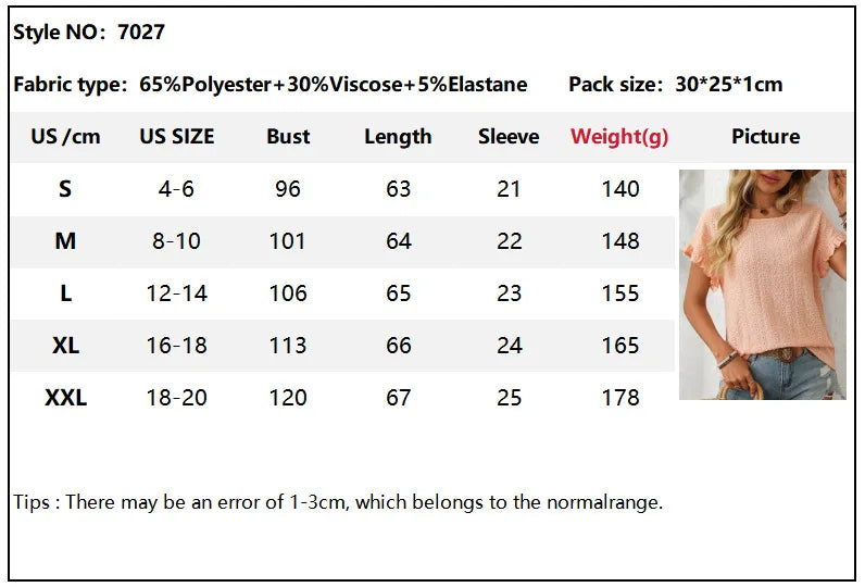 Solid Casual Loose Blouses For Women Fashion 2025 Summer Women's Hollow Short Sleeve Shirts And Blouses Elegant Female Blue Tops