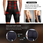 Herren Body Shaper Bauchkontroll-Shorts Shapewear Bauchmieder Boxer Slips Hohe Taille Schlankheitsunterwäsche Bein Kompressionshose