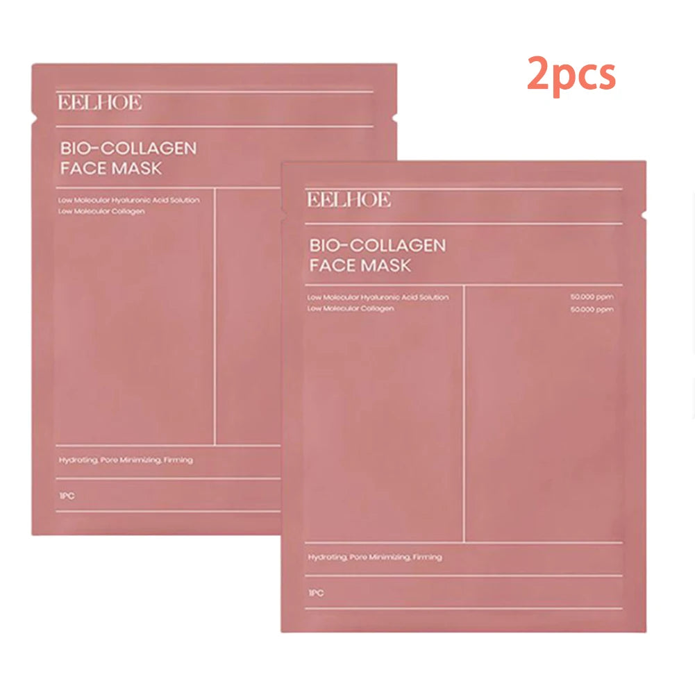 1/2/5 St. Bio-Collagen Gesichtsmaske Hydratisierende Nacht-Hydrogel Feuchtigkeitsspendende Gesichtsmaske VC Aufhellend Anti-Aging Hautpflege