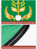 Boxmaske Wrestling Maske Elastische Milchseidenmaske Lycra Stoff Print Halloween Party Kostüm Partymaske