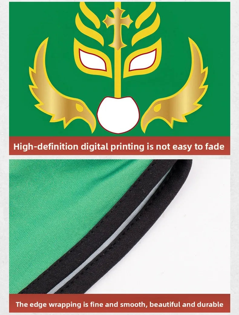 Boxmaske Wrestling Maske Elastische Milchseidenmaske Lycra Stoff Print Halloween Party Kostüm Partymaske