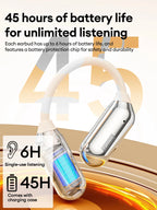 Lenovo LE503 OWS Kabellose Ohrhörer Bluetooth V6.0 Open-Ear Kopfhörer ENC Geräuschunterdrückung Earbuds Wasserdicht Lange Akkulaufzeit