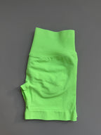 Impact Shorts 4.5" Nahtlos, hochelastisch, niedrig gerippter Bund, dezenter Po-Kontur-Shorts, Fitness Workout Yoga Gym Shorts