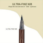 Ultrafeiner Augenbrauenstift wasserfest professioneller schweißfester flüssiger Eyeliner Augenbrauen-Dauer-Make-up-Kunst mit zwei Funktionen