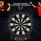 Professionelle elektronische Dartscheibe mit LCD-Anzeige, 6 Darts inklusive, für Zuhause, Bar und Party