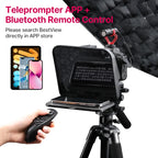 Ulanzi RT02 Universal-Teleprompter Prompter DSLR-Kamera Smartphone Tablet Laptop-Teleprompter Live-Streaming Videoaufnahme