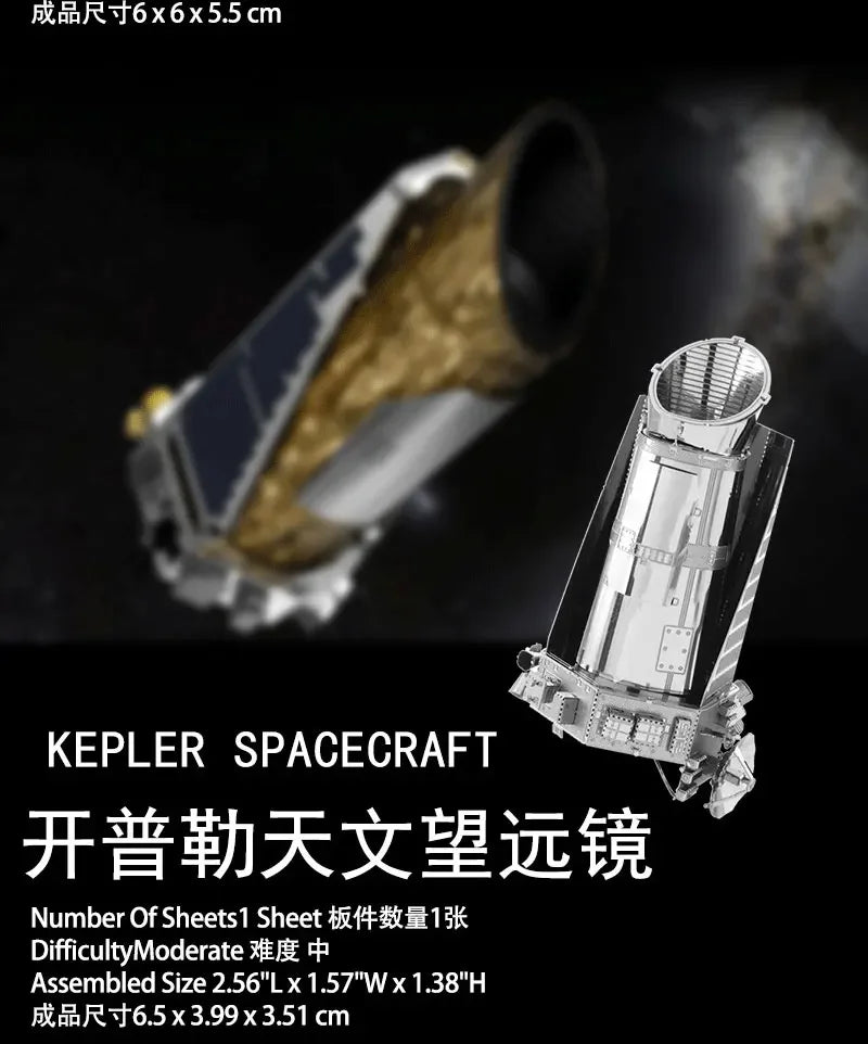 Weltraumforschung 3D Metallpuzzle Shuttle Hubble Weltraumteleskop Mars-Rover Modell Spielzeug für Kinder Kreatives Puzzle Geschenk Spielzeug