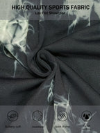 CZGUKE 2-teilige Damen Tie-Dye-Hose Sport Leggings Nahtlos High Waist Push-up Damen Fitness- und Trainingskleidung