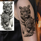 1 Blatt Kobra Schlange Drache Skorpion Temporäre Tattoos für Männer Frauen Wasserdicht Langlebig Löwe Tiger Wolf Fake Tattoo Aufkleber