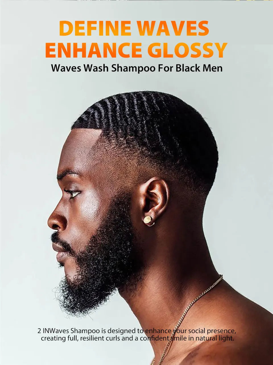 Deep Wave Control Pomade 360 Biotin Sport Starker Halt Wellen Haargel mit Bürste Wellenhaaröl Shampoo Spülung Stylingpflege