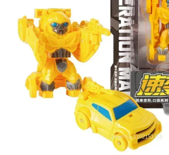 Kinder Spielzeug Mini Verwandlungs-Roboter-Kit Spielzeugmodelle 2-in-1 verformtes Auto Spielzeug Roboter Spielzeug für Kinder Geschenk Actionfigur
