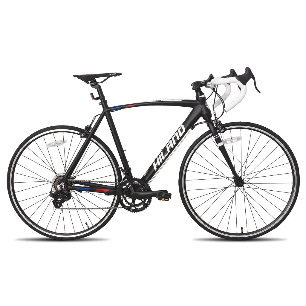 Hiland 700c Rennrad, 14 Gänge, leichter Aluminiumrahmen, Rennrad, City-Commuter-Rennrad für Damen und Herren
