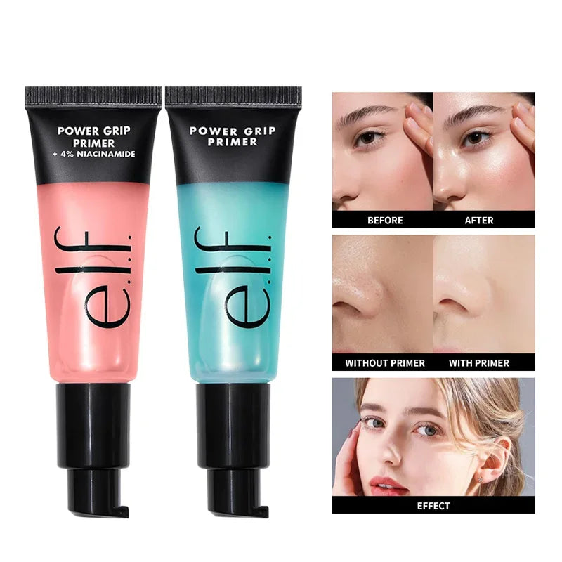 Elf Makeup Base Gel Primer 24ml für trockene Haut – stark feuchtigkeitsspendend, kein Abrollen & natürliches Finish, feuchtigkeitsspendende, leichte Formel