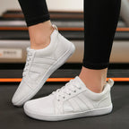 FANCYLEE Klassische Damen GAT Barfuß-Sneaker Retro Wildleder Minimalistische Walkingschuhe Weite Passform Zero Drop Freizeitschuhe Größe 36-41