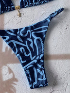 Micro Bikini Damen Badeanzug Zweiteiliger Badeanzug Damen Bademode 2026 Sexy Leopard Push Up Tanga Bikinis Sets Strandmode Sommer