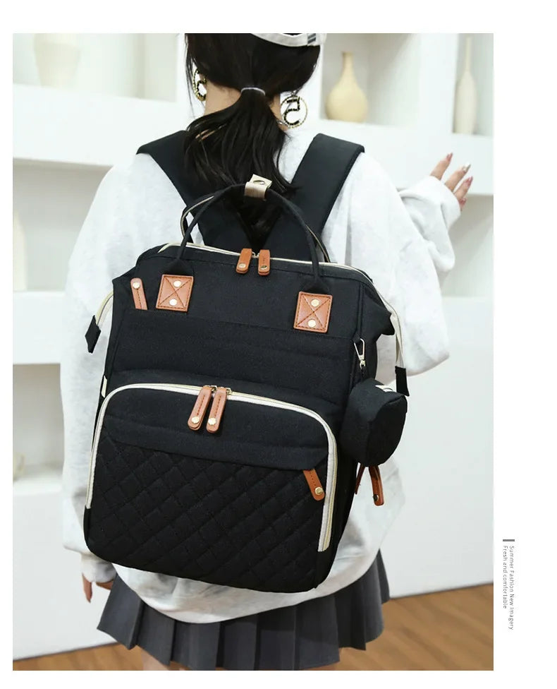 USB Mummy-Bag Windeltasche Babypflege Große Kapazität Mama Rucksack Mummy Mutterschaft Nasstaschen Wasserdichte Baby Schwanger Wickelrucksack